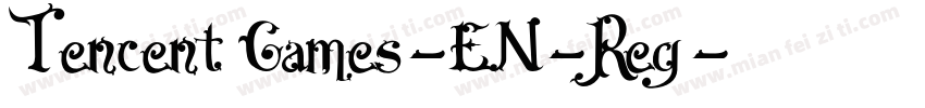 Tencent Games-EN-Reg字体转换
